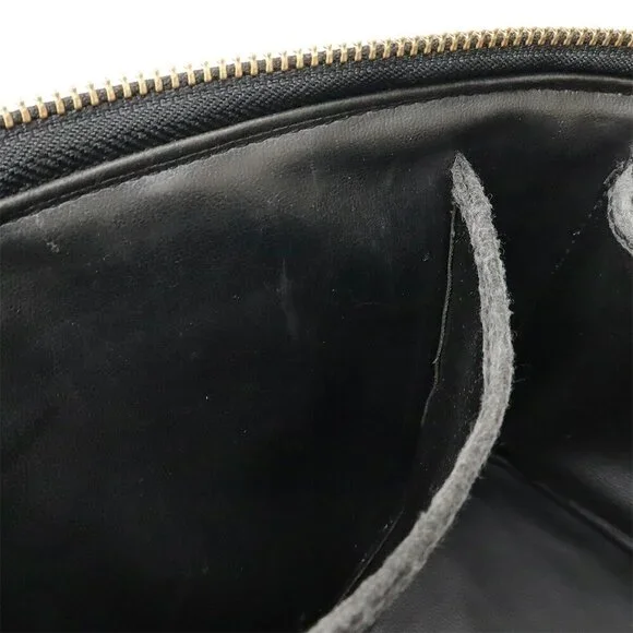 CHANEL Black Leather Logo Pouch - Picture 10 of 10